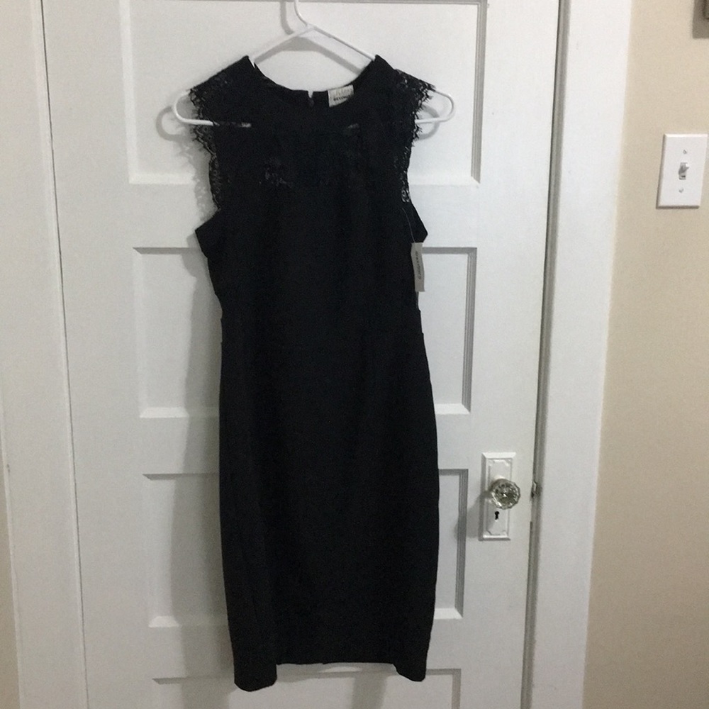 NWT Sexy Knee length new black cocktail dress. - Picture 2 of 8